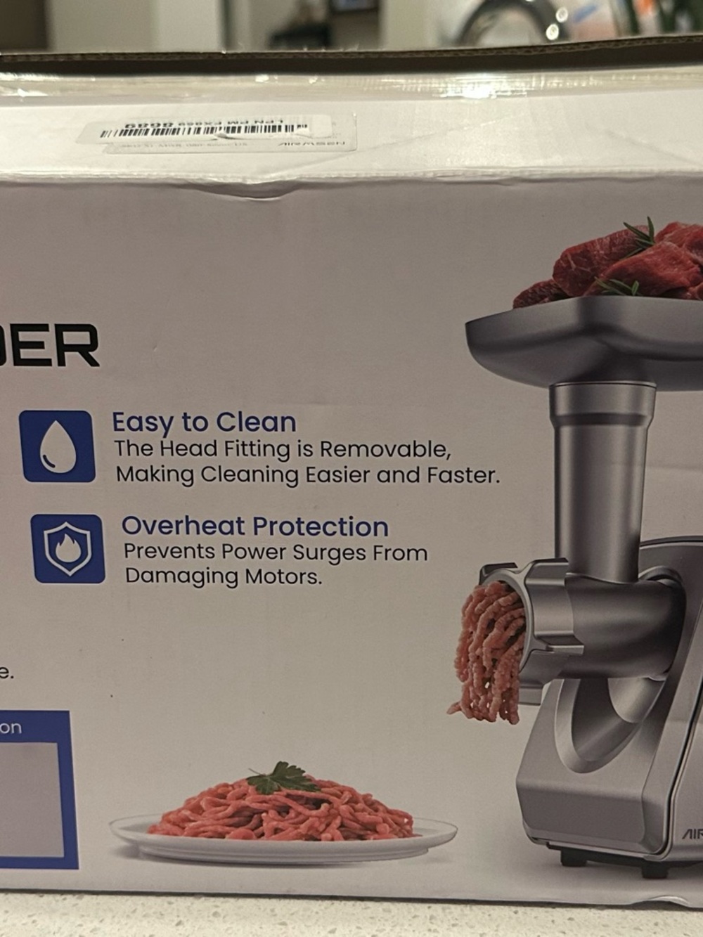 New Airmsen MGR-D8D
Electric 3 in 1 Meat Grinder Removable Head Kitchen Tool